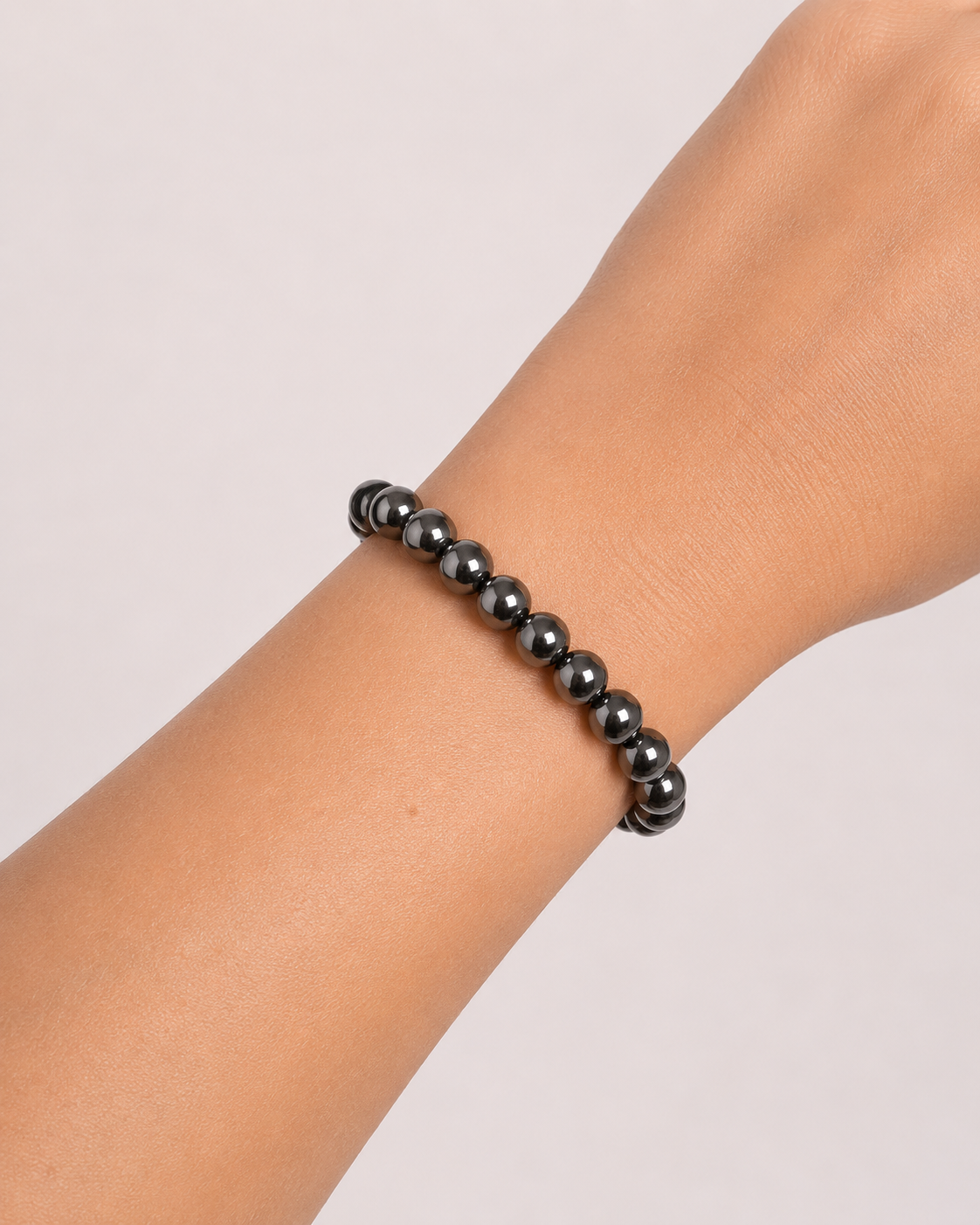 Pulseira Riley aro esferas de metais banhados em grafite 1